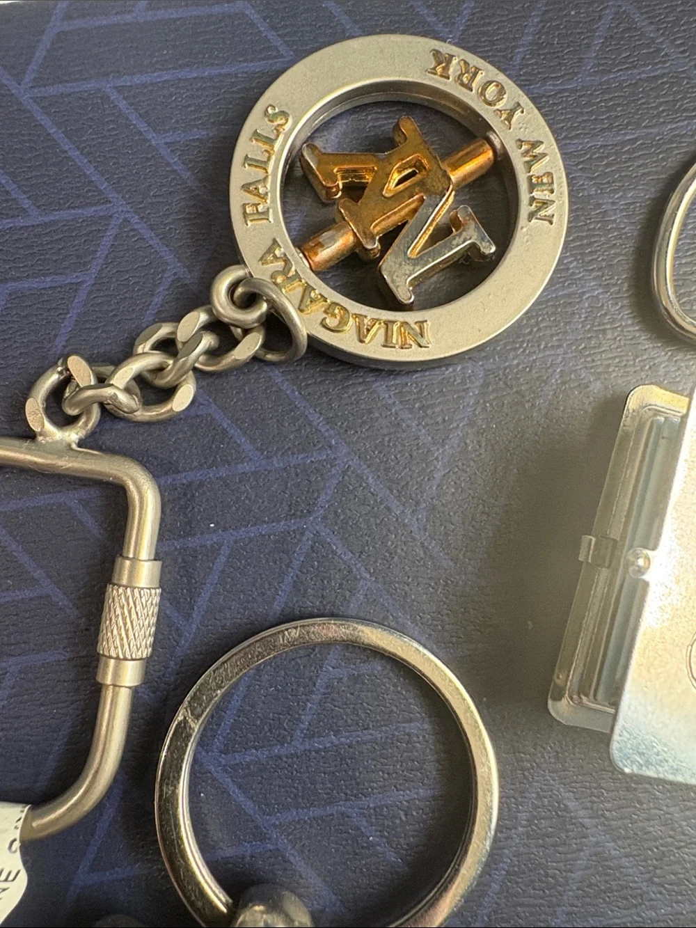 Assorted Travel & Souvenir Keychain Lot - Colorful Metal Accents